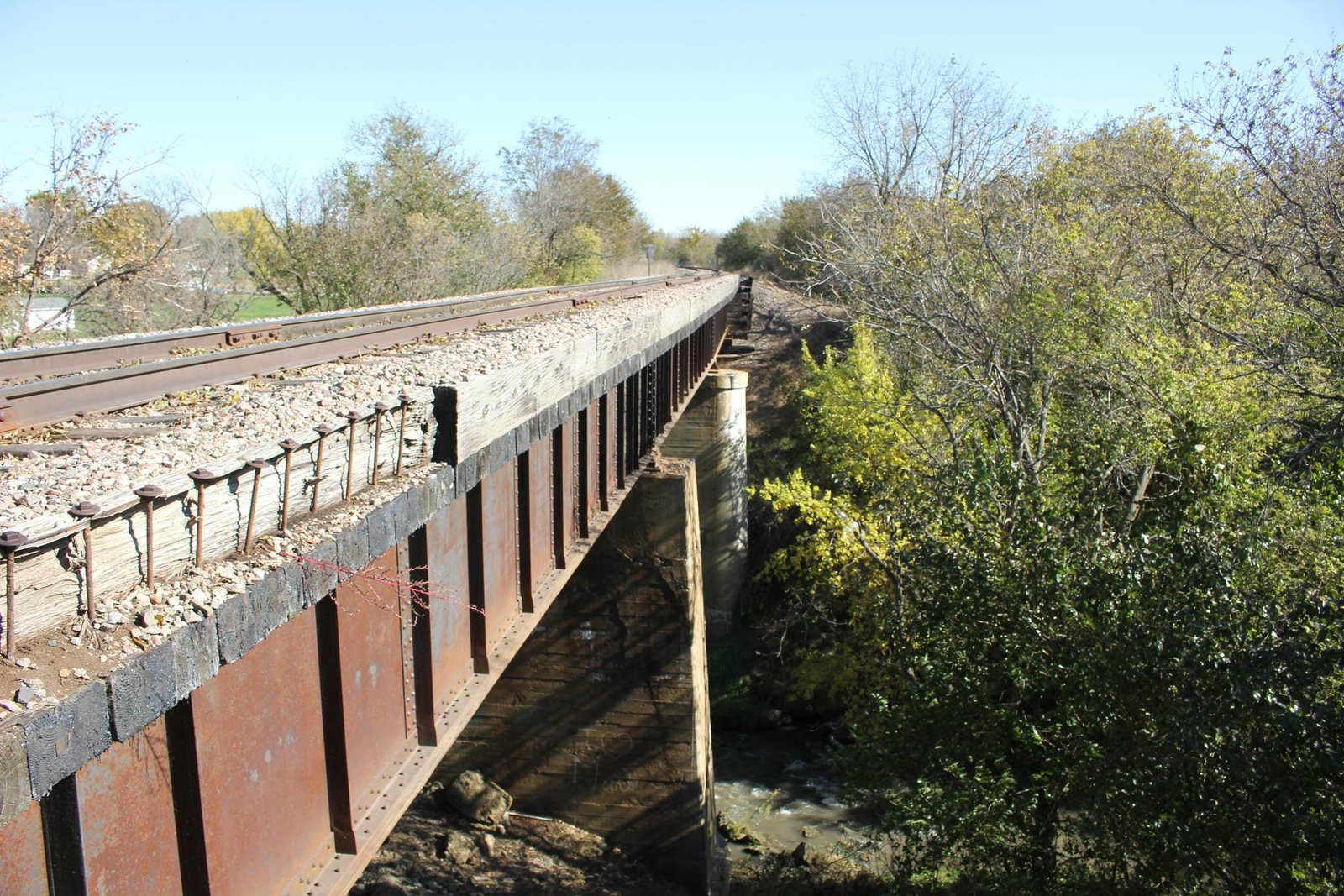 Looking north